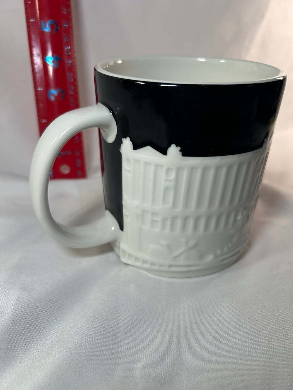 Starbucks Paris 3D Relief Collector Series Mug 16oz B/W Skyline 2011 READ - Picture 12 of 12